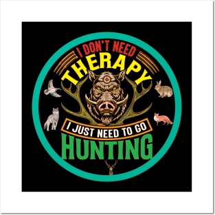 Hard Core Hunting emblem Wild Boar, Predators, more Posters and Art